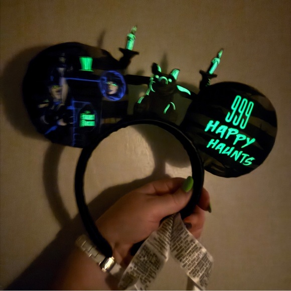 Disney Haunted Mansion Ear Headband - Picture 2 of 5
